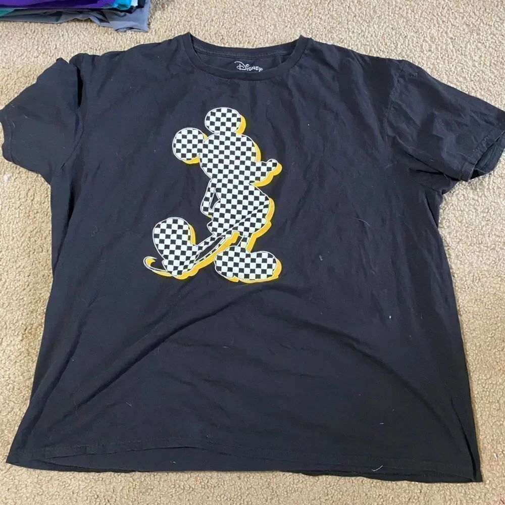 Disney Mickey Mouse Checkered Tshirt
